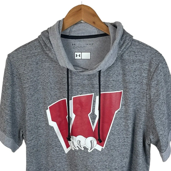 TS916 Men’s Under Armour Loose Team Issue Wildcats Hooded Workout Shirt L - Picture 4 of 6